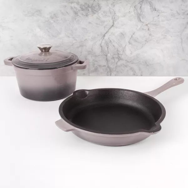 Cookware Set – Neo 3Pc Cast Iron Cookware Set – Oyster