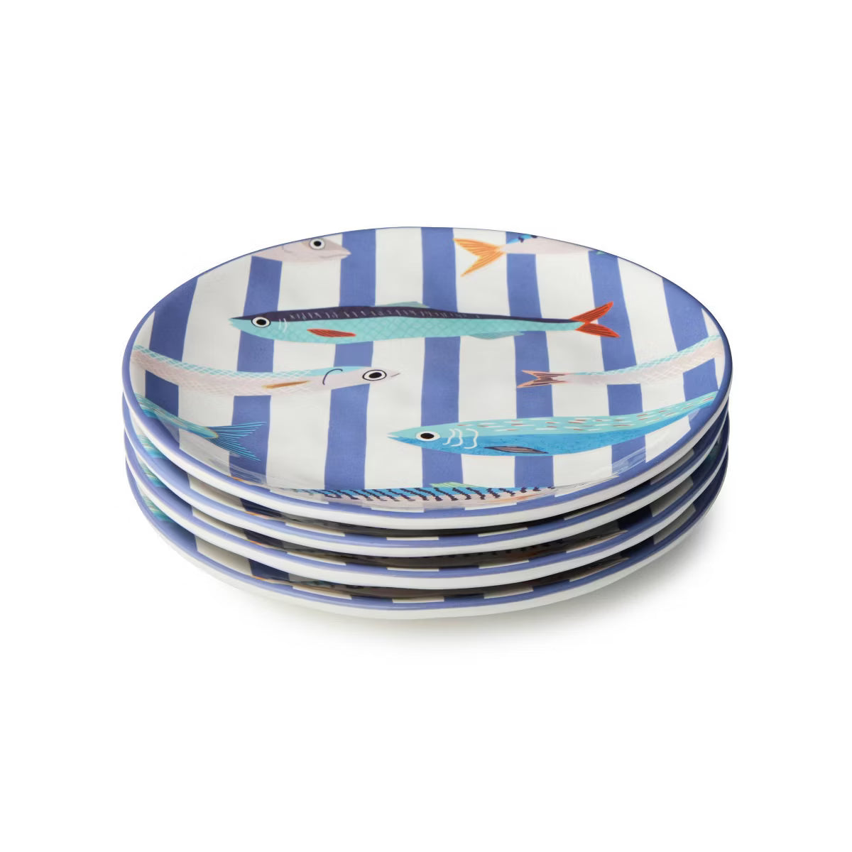 Salad Plate – Culinvaro Something Fishy Set of 4 Salad Plates