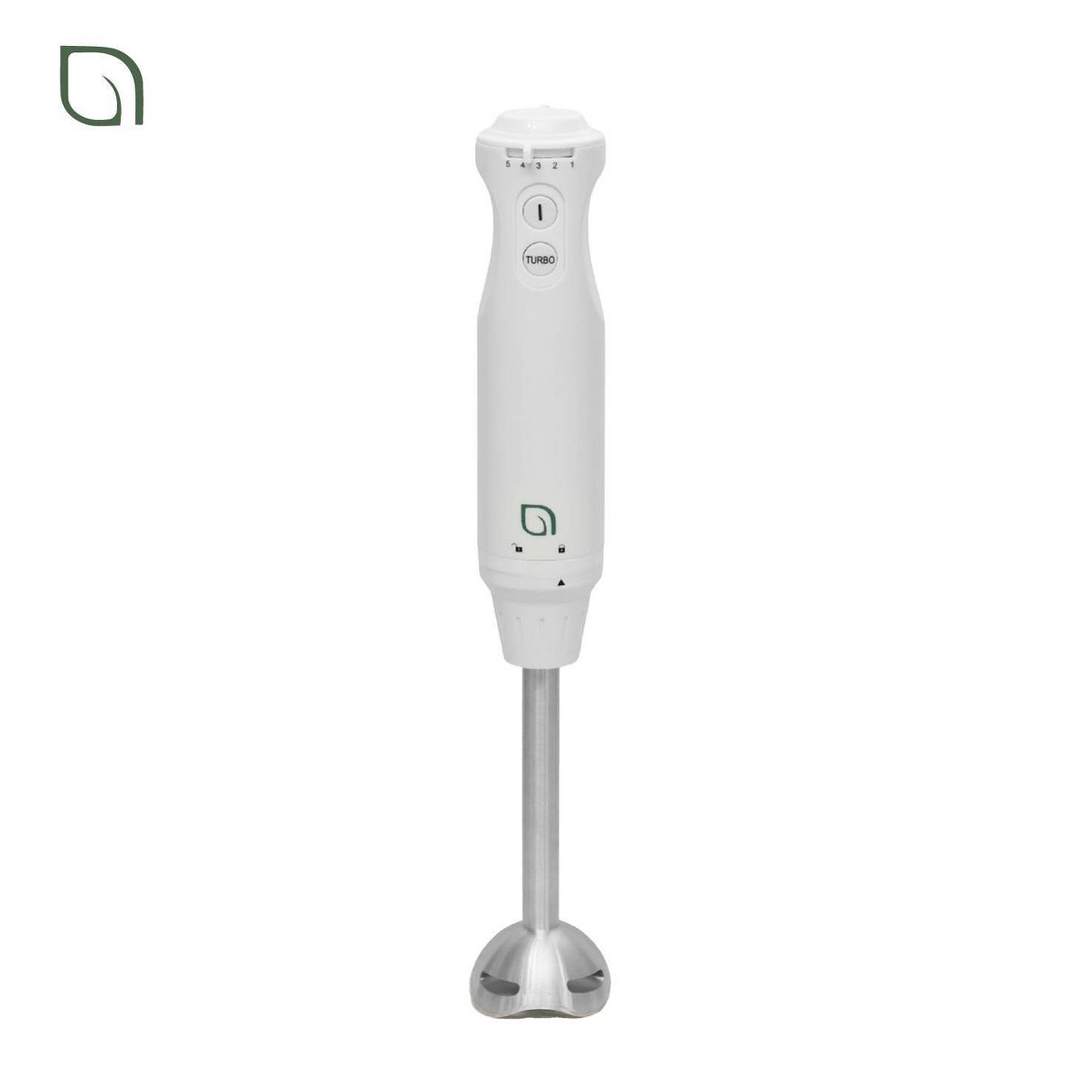 Blender Handheld with Shaft 500W Hand Blender for Kitchen – White