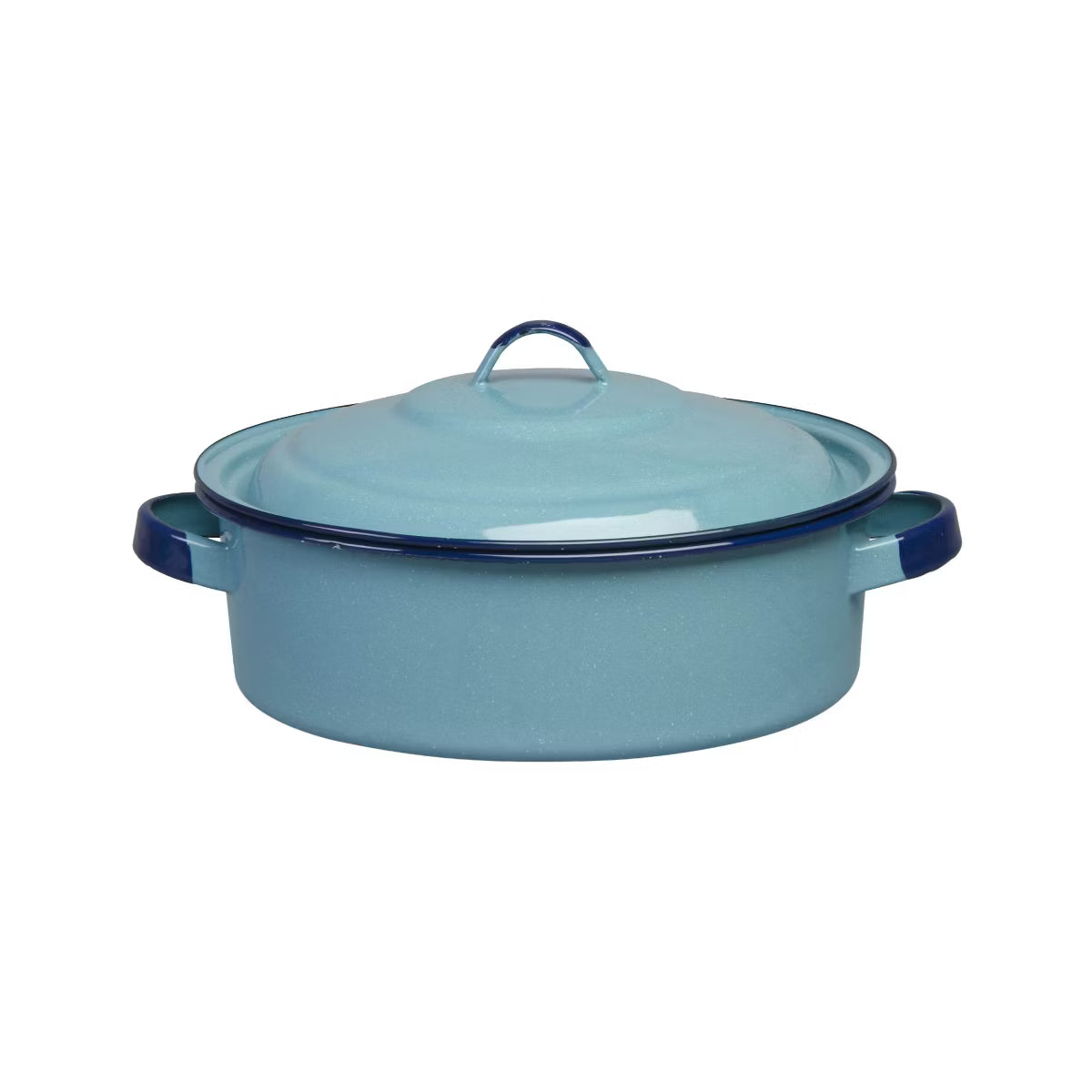 Casserole Dish – 5-Quart Casserole Dish with Lid, Durable Enamel Steel – White