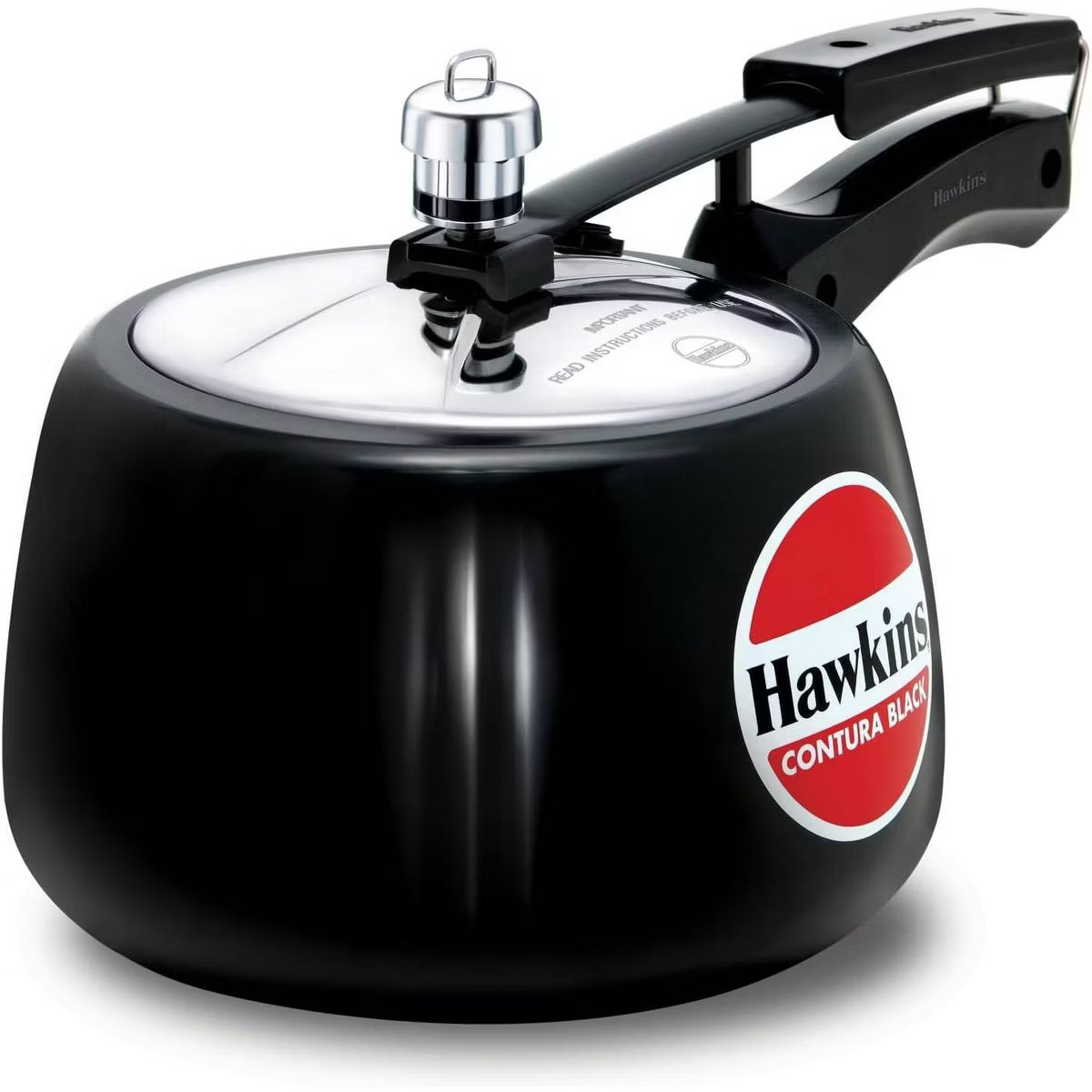Pressure Cooker – 3L Hard Anodized Pressure Cooker: Aluminum – Black