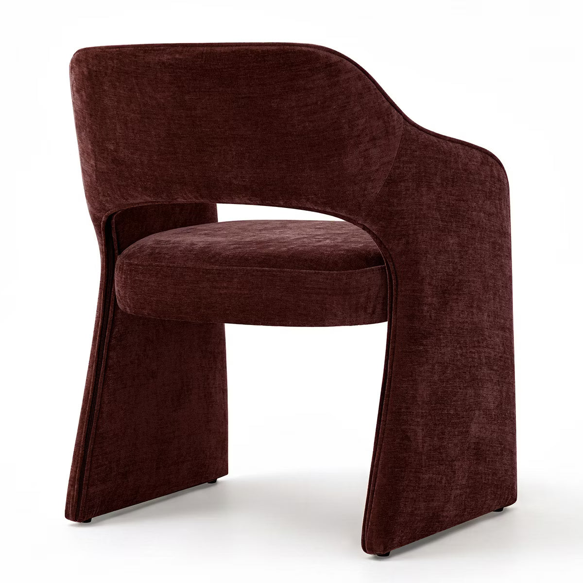 Modern Dining Chairs Set of 6, Fully Upholstered Brie Chenille Kitchen Chairs