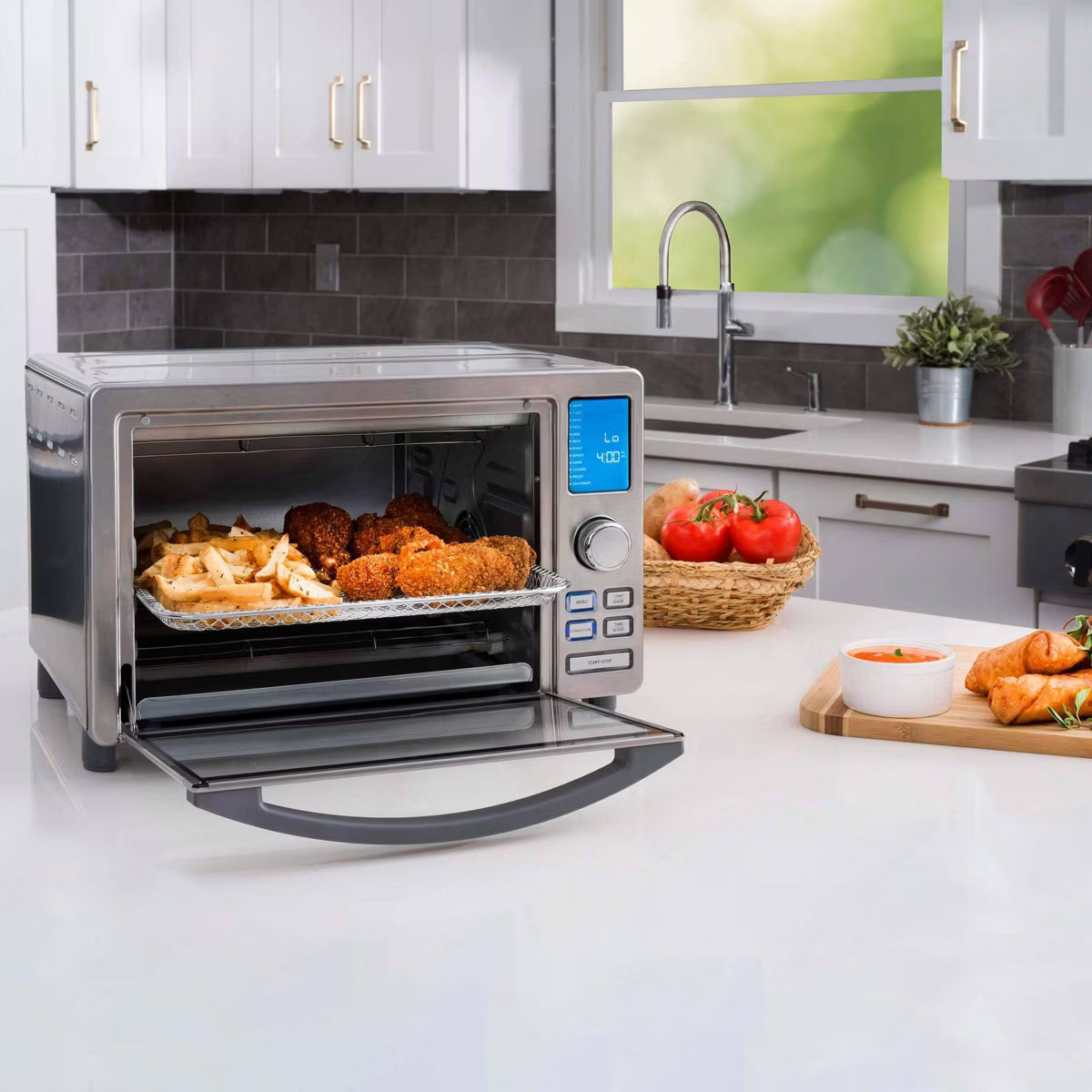 Toaster Oven – Digital Toaster Oven Air Fryer – Silver