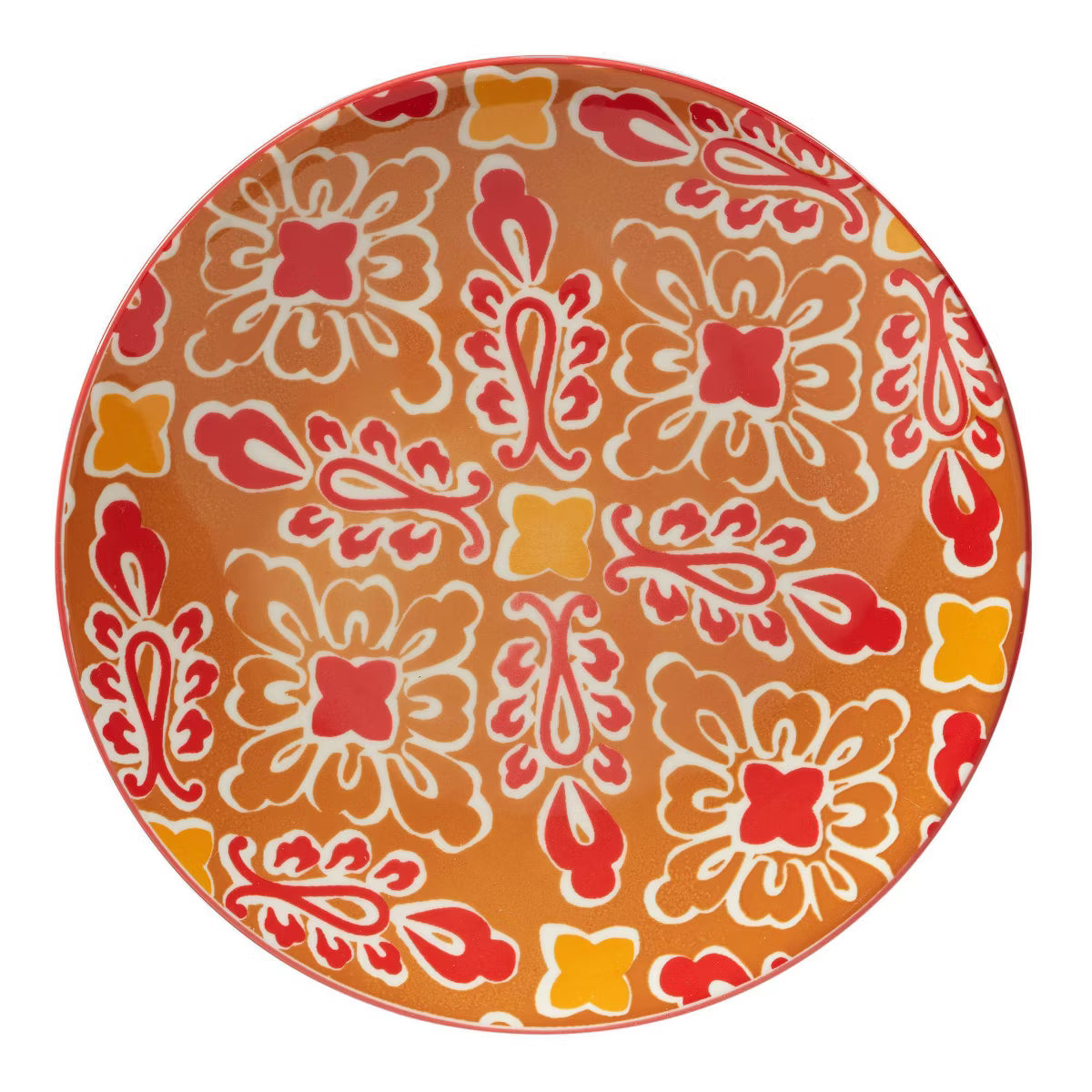 Salad Plate – Culinvaro Set of 6 Damask Floral Assorted Salad Plates