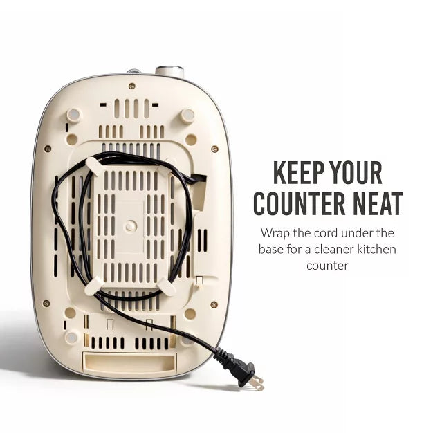 Toaster – Classic Retro 2-Slice Toaster – Cream