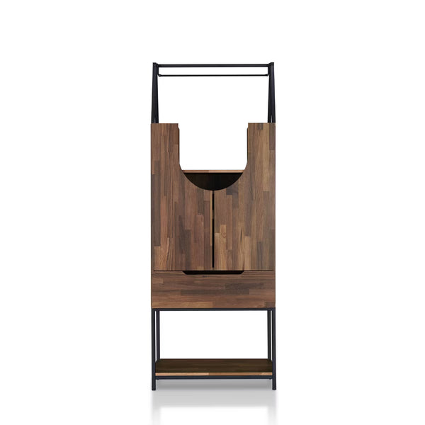 Wine Cabinet – Culinvaro Meluse Multi Storage Wine Cabinet Light Hickory