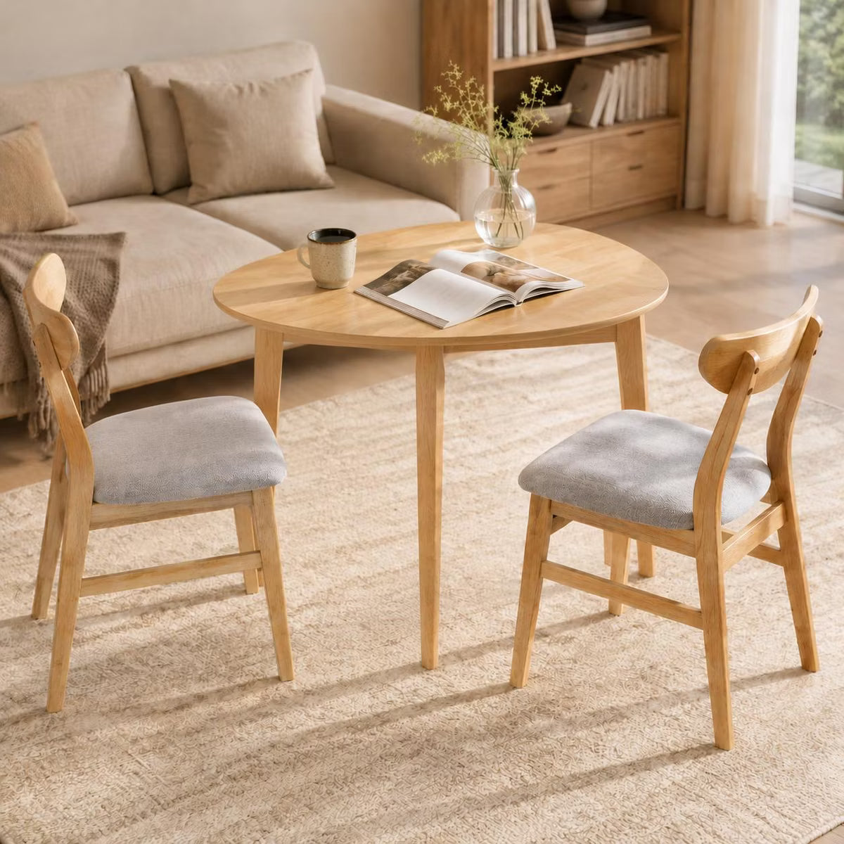 Dining Set – Culinvaro 3-Piece Modern Table and Chair Set