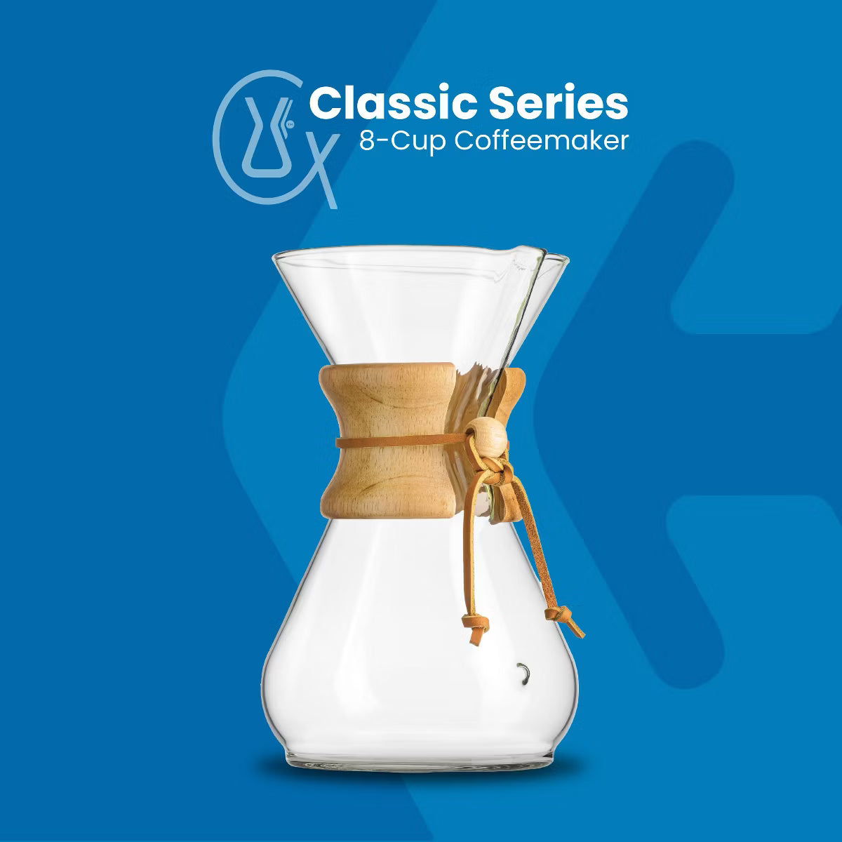 Coffee Maker – Culinvaro Pour-Over Glass Coffeemaker - Classic Series - 8-Cup