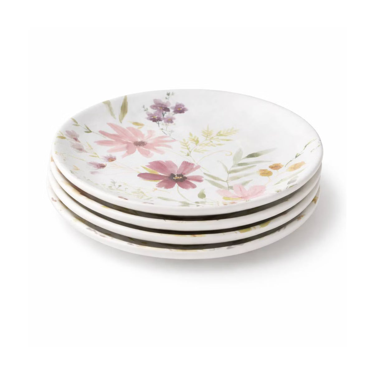 Salad Plate – Culinvaro Wildflowers Set of 4 Assorted Salad Plates