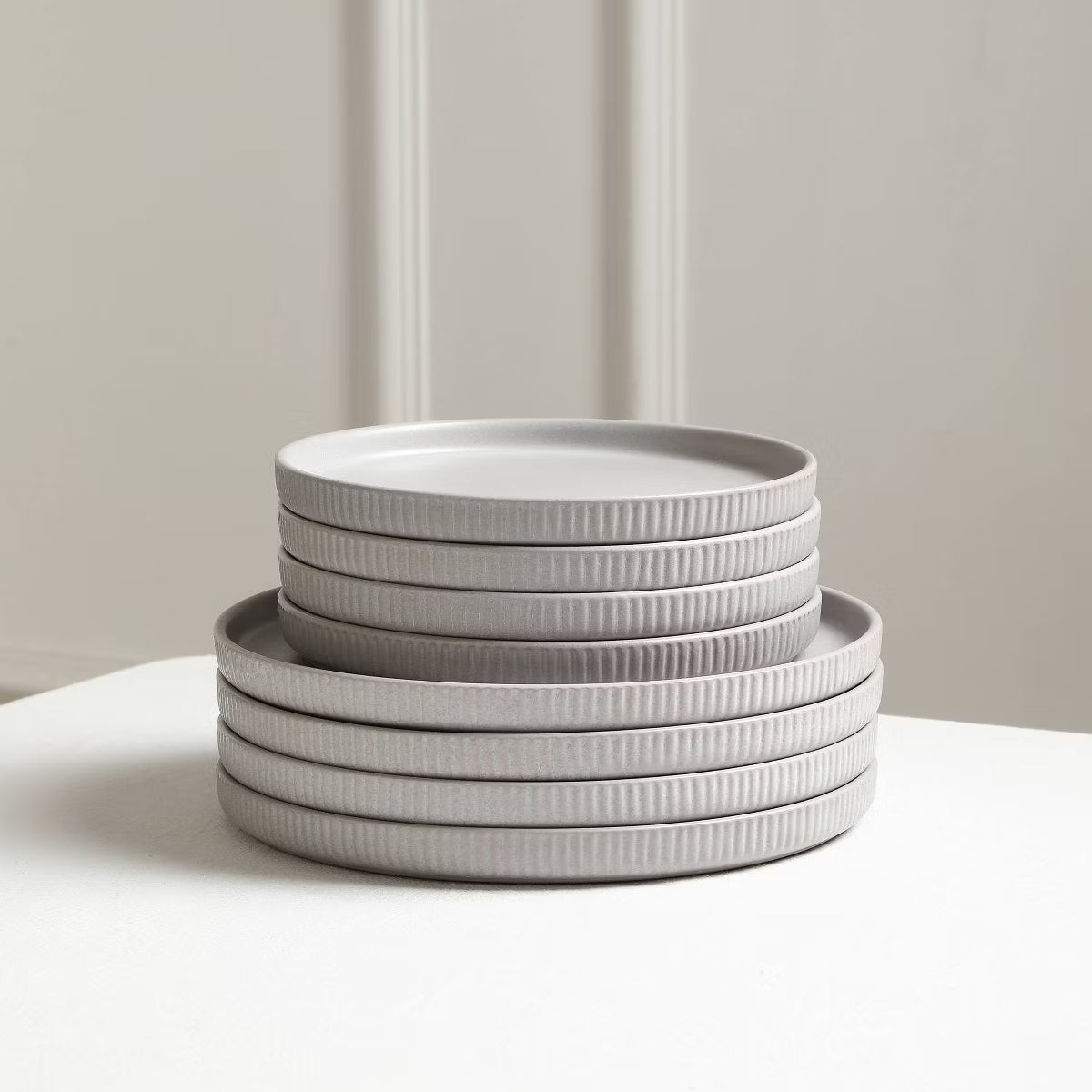 Dinner Plate – Culinvaro Set of 4 Haven Stoneware Dinner Plates Gray