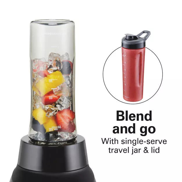 Countertop Blender – Kitchen System 3-in-1 Blender with 52oz Food Processor Glass – Black