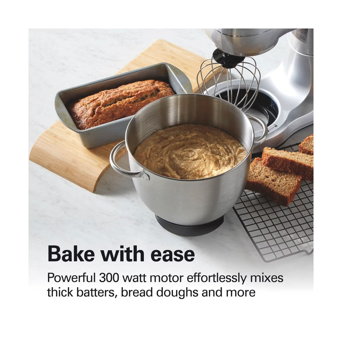 Stand Mixer – 7 Speed Stand Mixer - - 63392: 300W – Silver