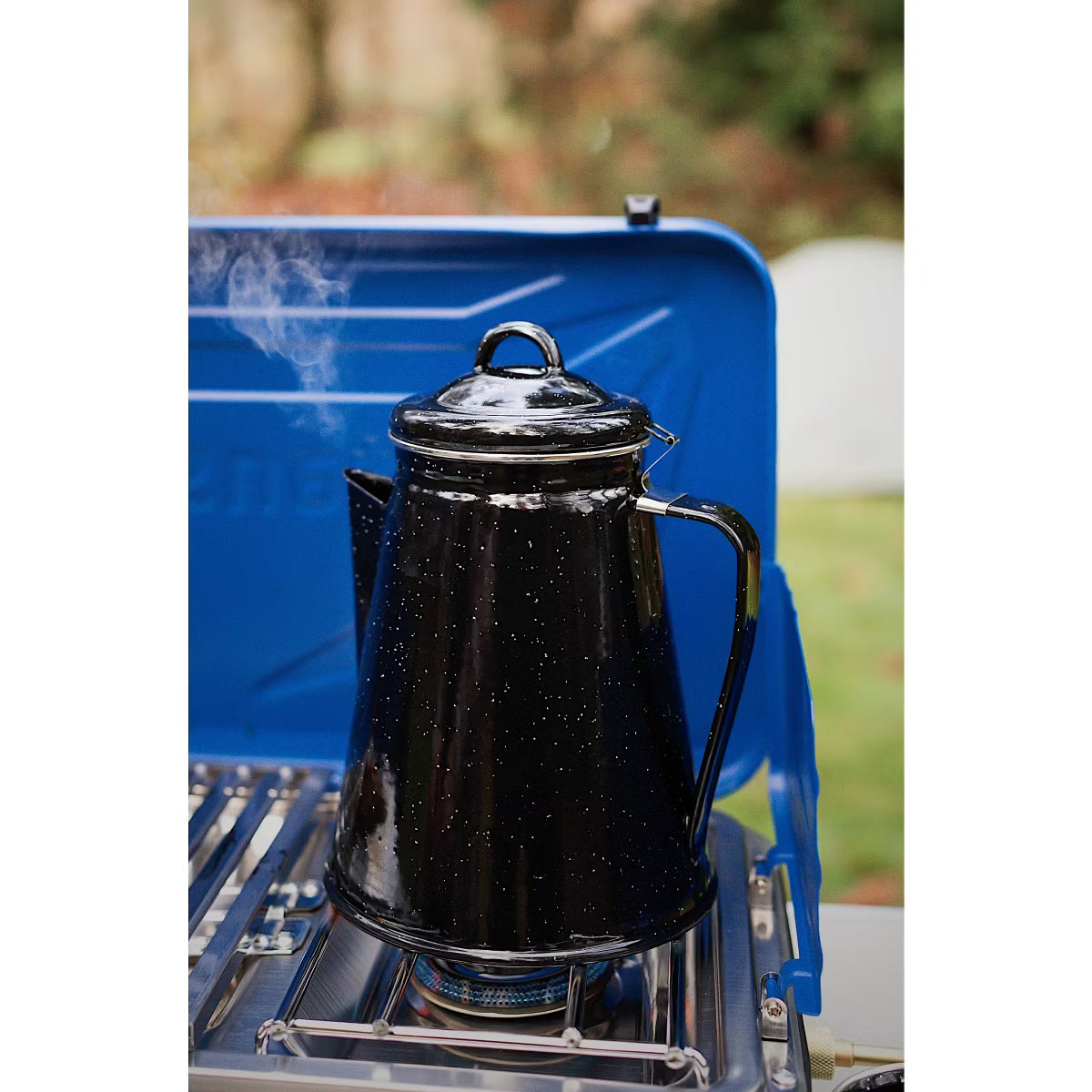 Percolator – Culinvaro Enamel Percolator Coffee Pot 8 Cup - Black