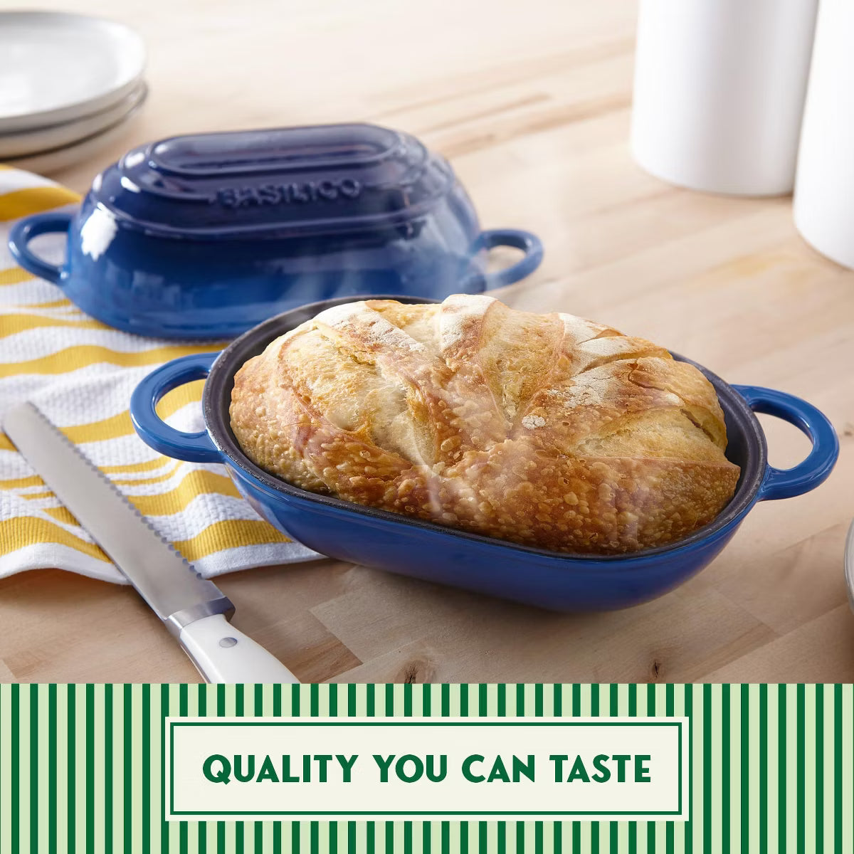 Dutch Oven – Basilico Enameled Cast Iron Dutch Oven 2 Qt – Blue
