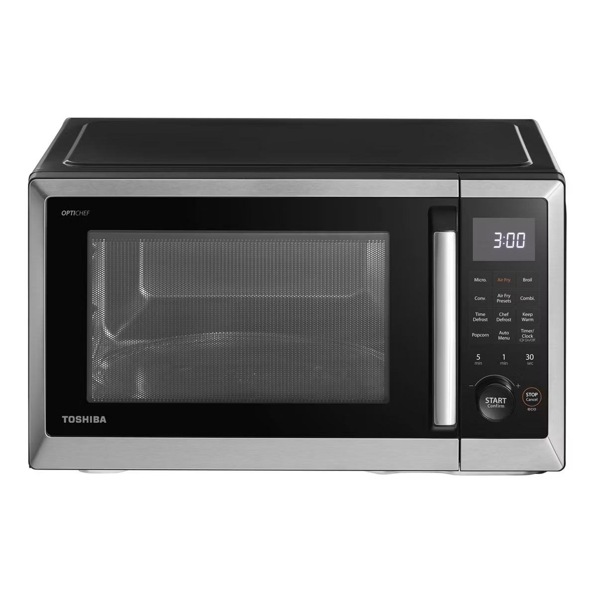 Microwave Oven – 1.0 cu ft Top Airfry Mulitifunctional Countertop Microwave – Black