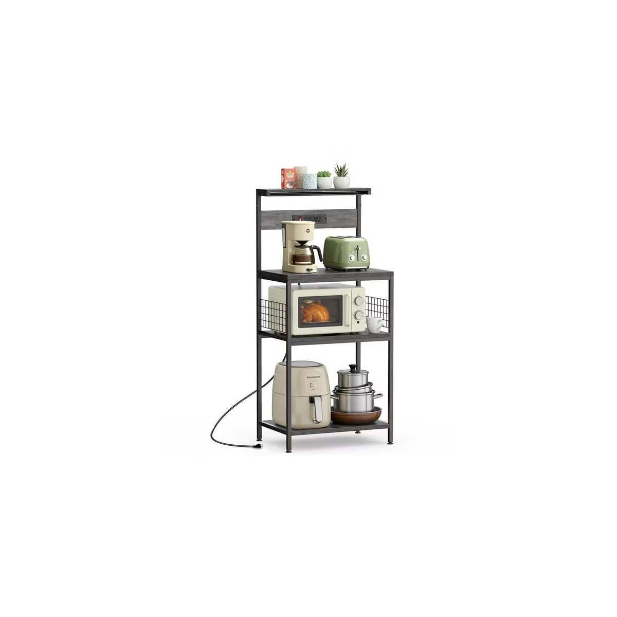Baking Rack – Culinvaro 3-Tier Kitchen Baking Rack – Heavy-Duty Steel Microwave Oven Stand