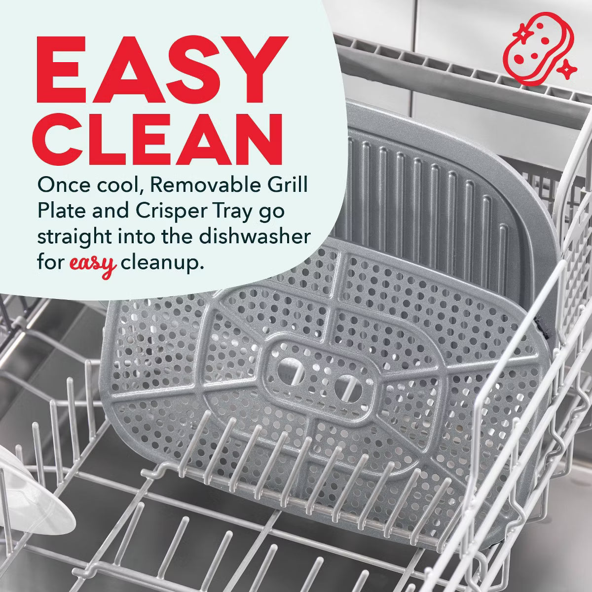 Air Fryer – 7qt Flip and Fry Digital 2-in-1 Grill + Air Fryer – Gray