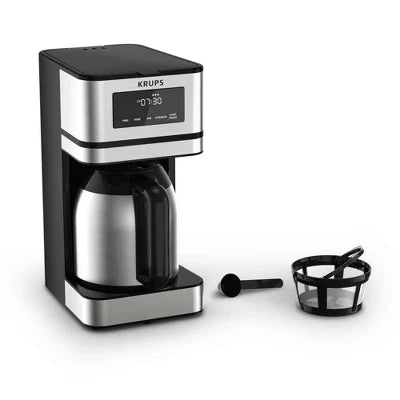 Drip Coffee Maker – 12 Cup Coffee Maker with Digital Display, Simply Brew – Stainless Steel