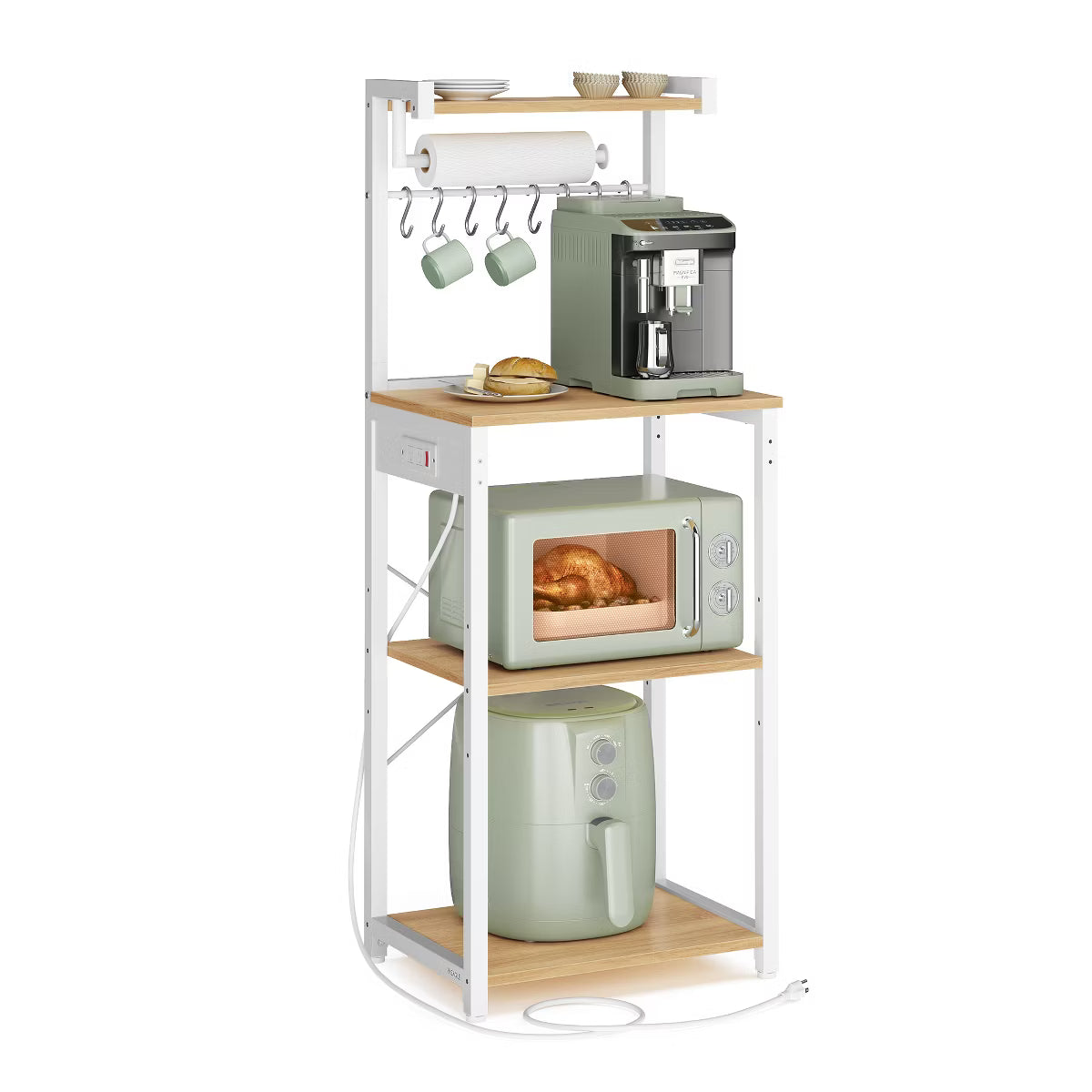 Baker's Rack – Culinvaro Kitchen Bakers Rack with Power Outlet