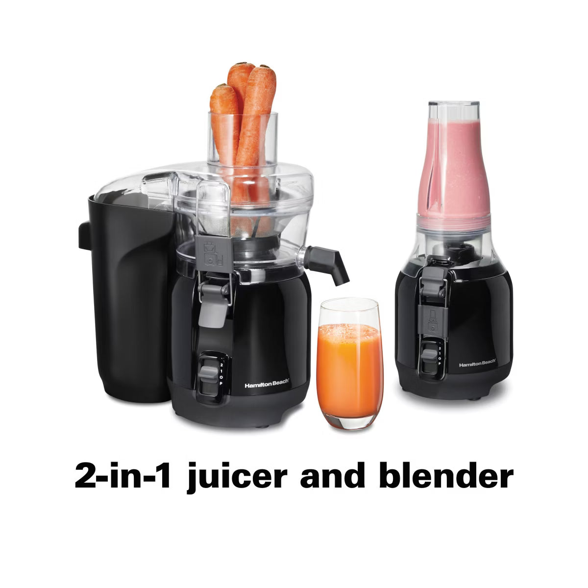 Personal Blender – Big Mouth Juice & Blend 2-In-1 Juicer and Blender 67970: 800W – Orange