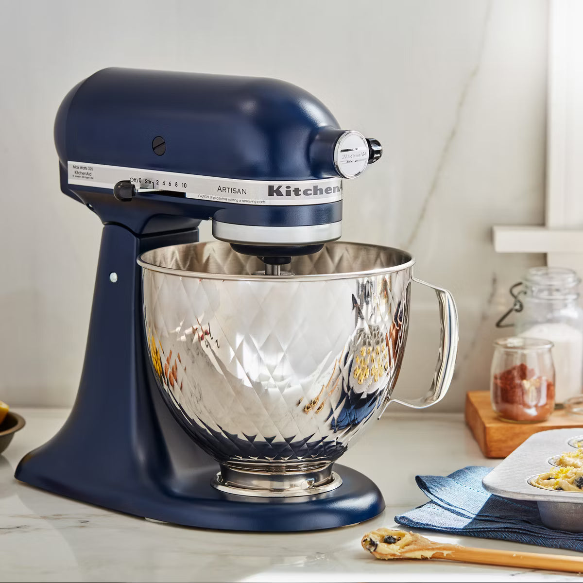 Mixer Accessory – 5qt Tilt Head Quilted Bowl – Stainless Steel