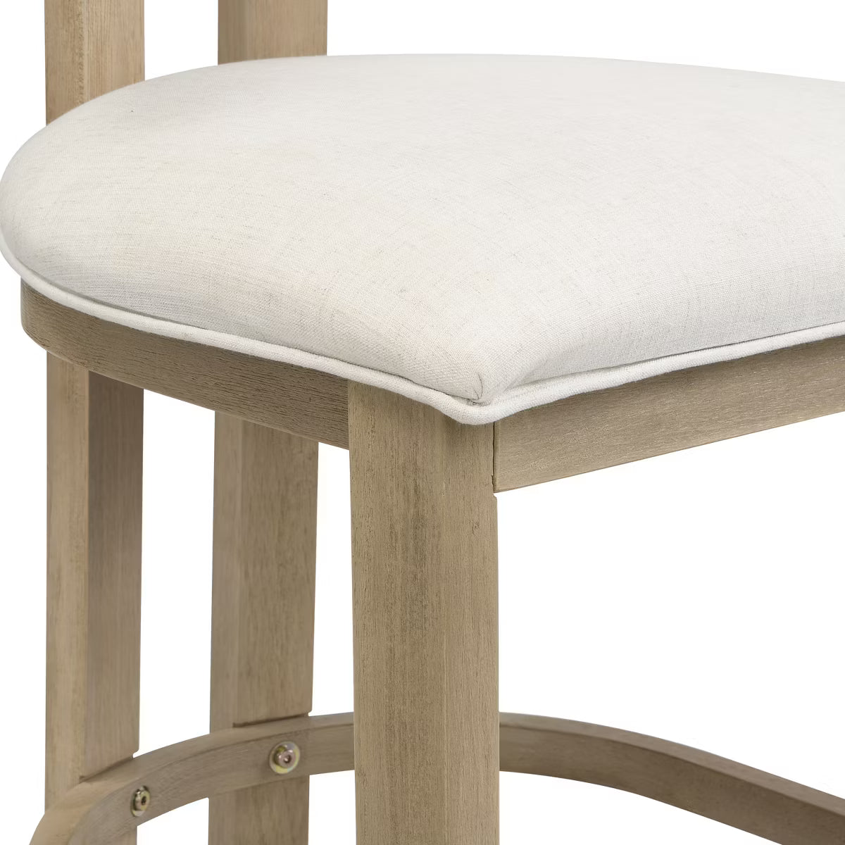 Dining Chair – Culinvaro Johnson 3 Piece Farmhouse Rubberwood Upholstered Counter Height Dining Chairs with Fluted Table