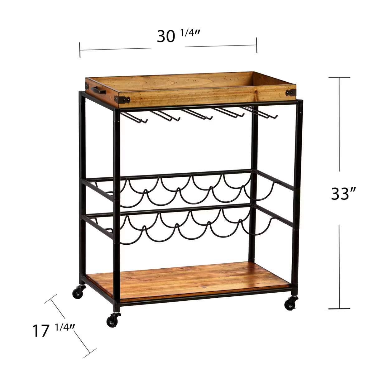 Bar Cart – Culinvaro Mayson Bar Cart - Black
