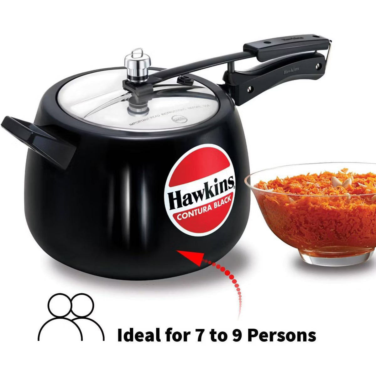 Pressure Cooker – 6.5L Hard Anodized Pressure Cooker: Aluminum – Stainless Steel