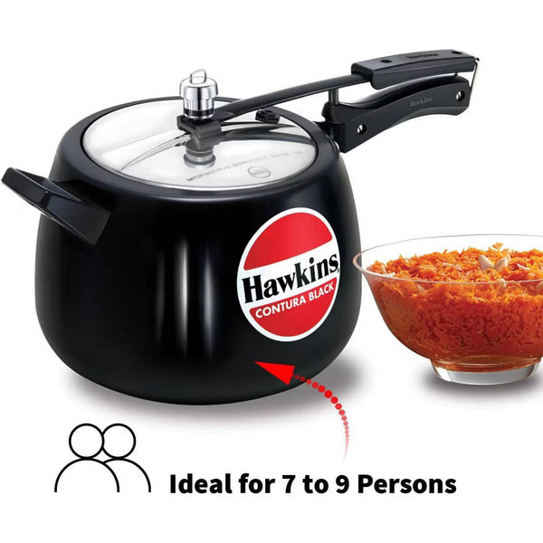 Pressure Cooker – 6.5L Hard Anodized Pressure Cooker: Aluminum – Stainless Steel