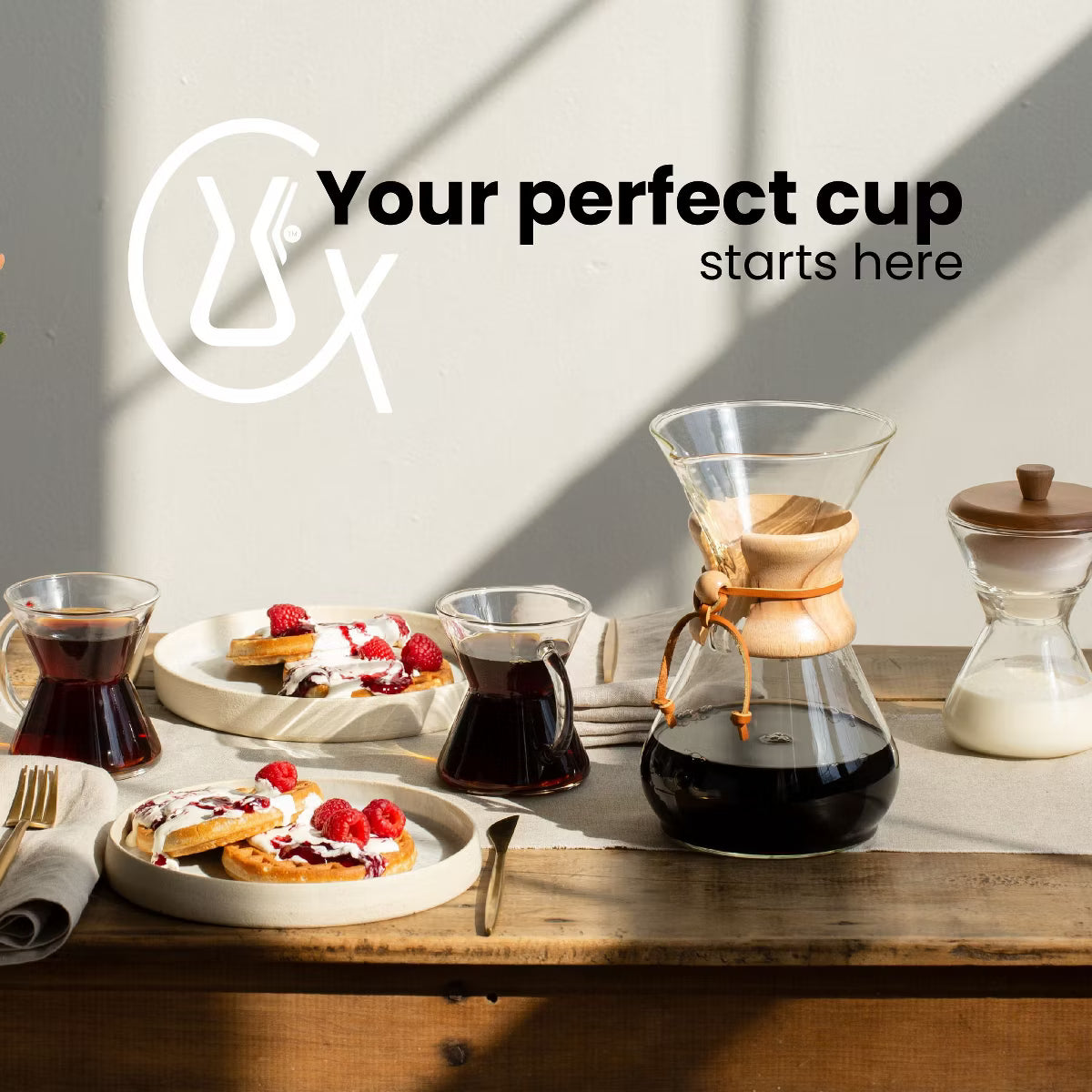 Coffee Maker – Culinvaro Pour-Over Glass Coffeemaker - Classic Series - 8-Cup