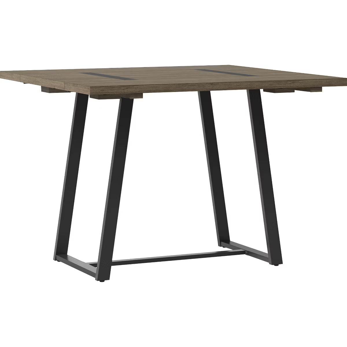 Dining Table – Culinvaro Brimfield Metal Base Extendable Dining Table Brown