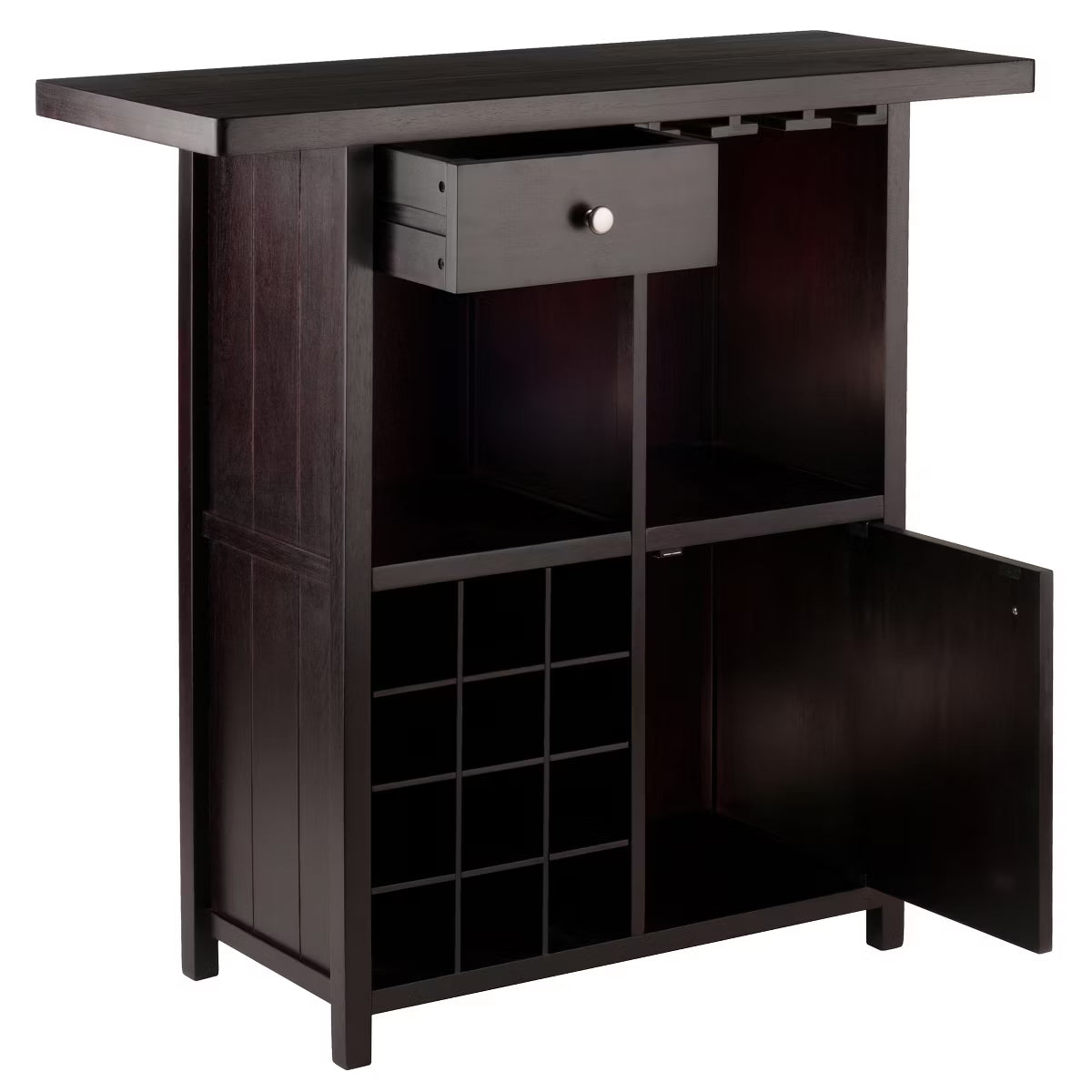 Wine Bar Cabinet – Culinvaro Macon Wine Bar Espresso