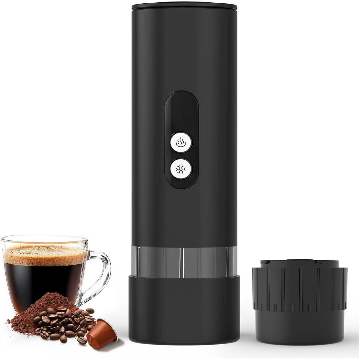 Espresso Maker – Culinvaro Portable Espresso Maker with Self Heating - 15 Bar Electric Travel Coffee Machine, 2-in-1