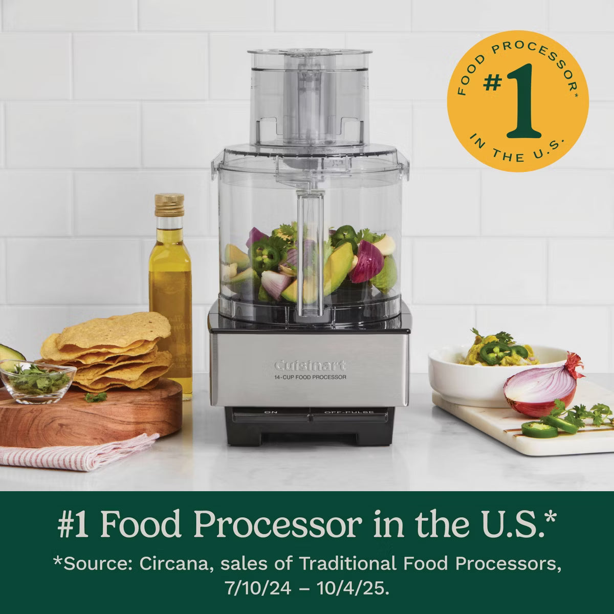 Food Processor – 14-Cup Food Processor - Brushed – Silver