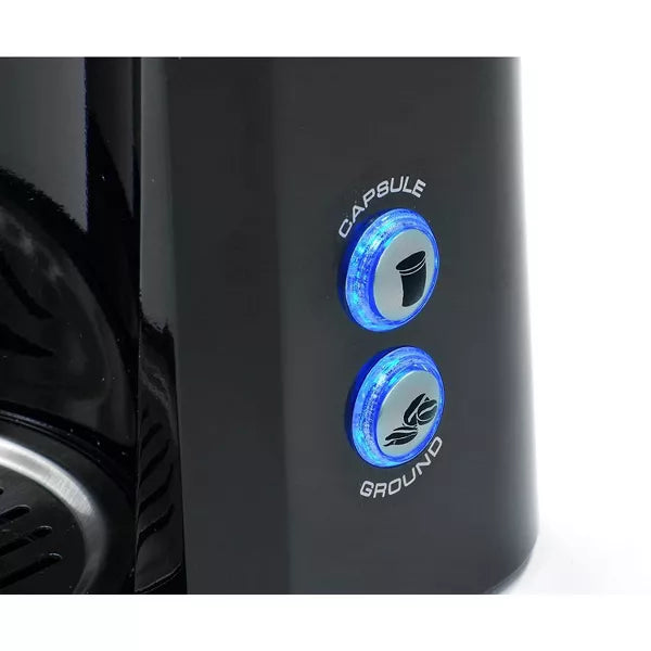 Single-Serve Coffee Maker – Single Cup Coffee Maker Using Coffee Capsules or Grounds – Black