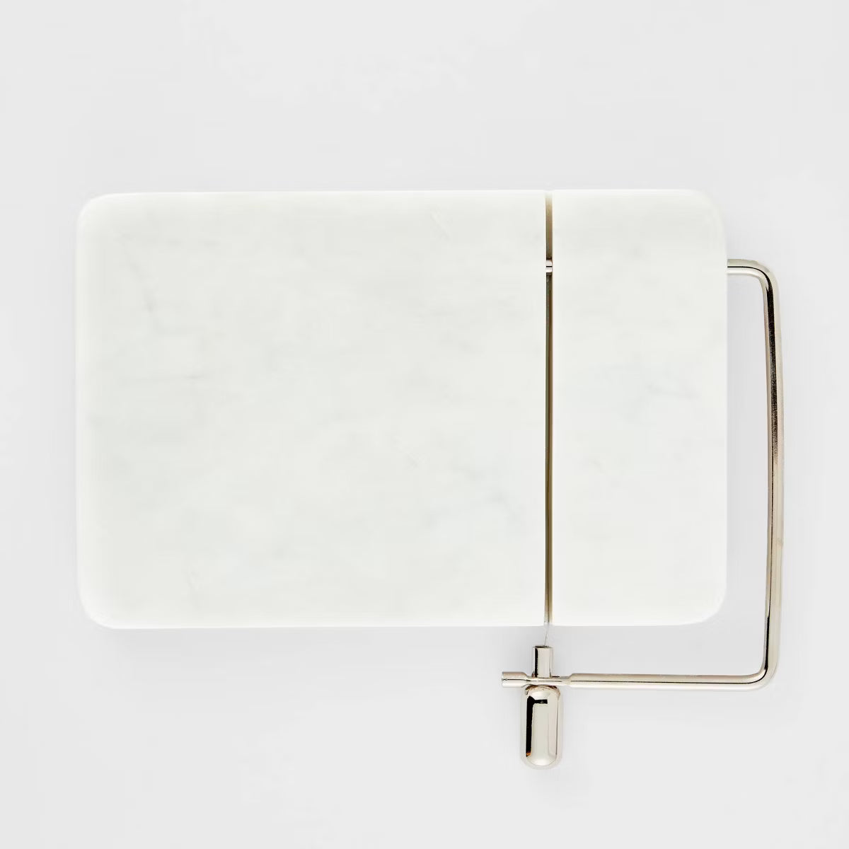 Cutting Board – Culinvaro 9" x 6" Marble Cheese Slicer Cutting Board White