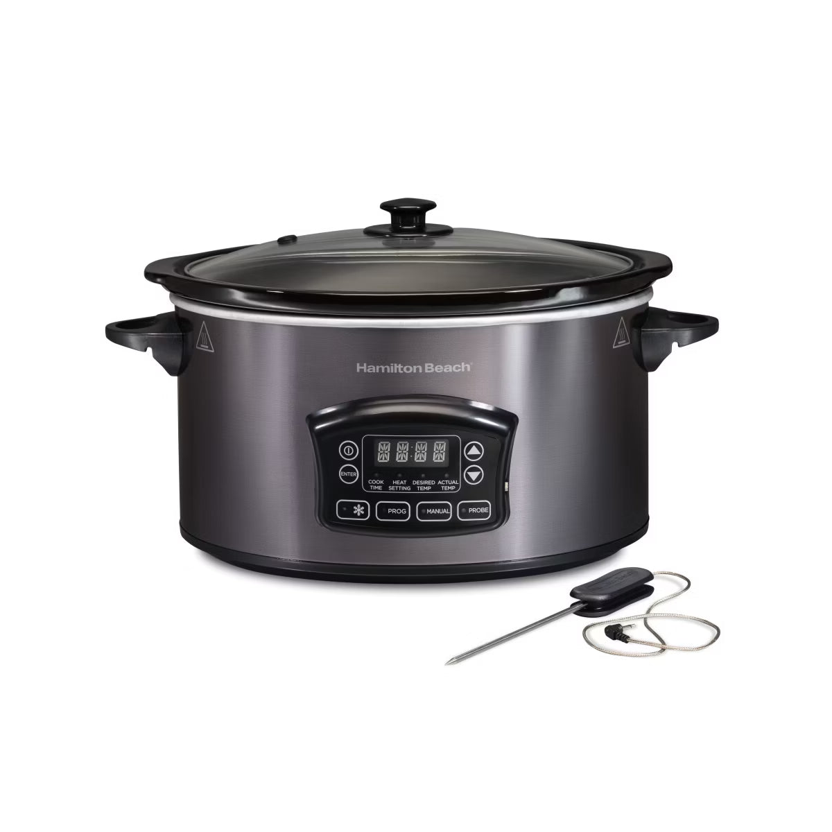 Slow Cooker – 6Qt Probe Slowcooker 33768 – Gray