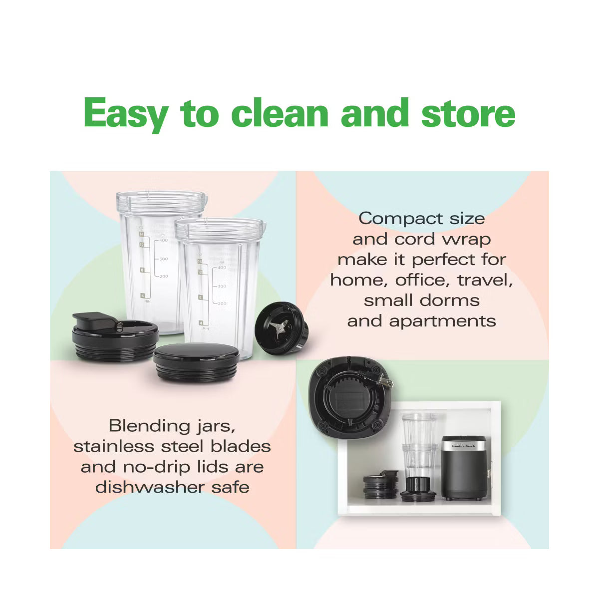 Personal Blender – Single-Serve Blender 51160KC – Stainless Steel
