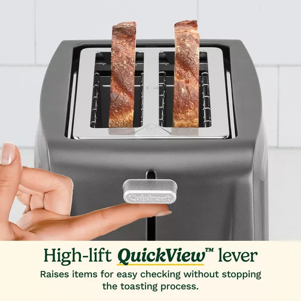 Toaster – 2 Slice XL Slot Toaster – Gray
