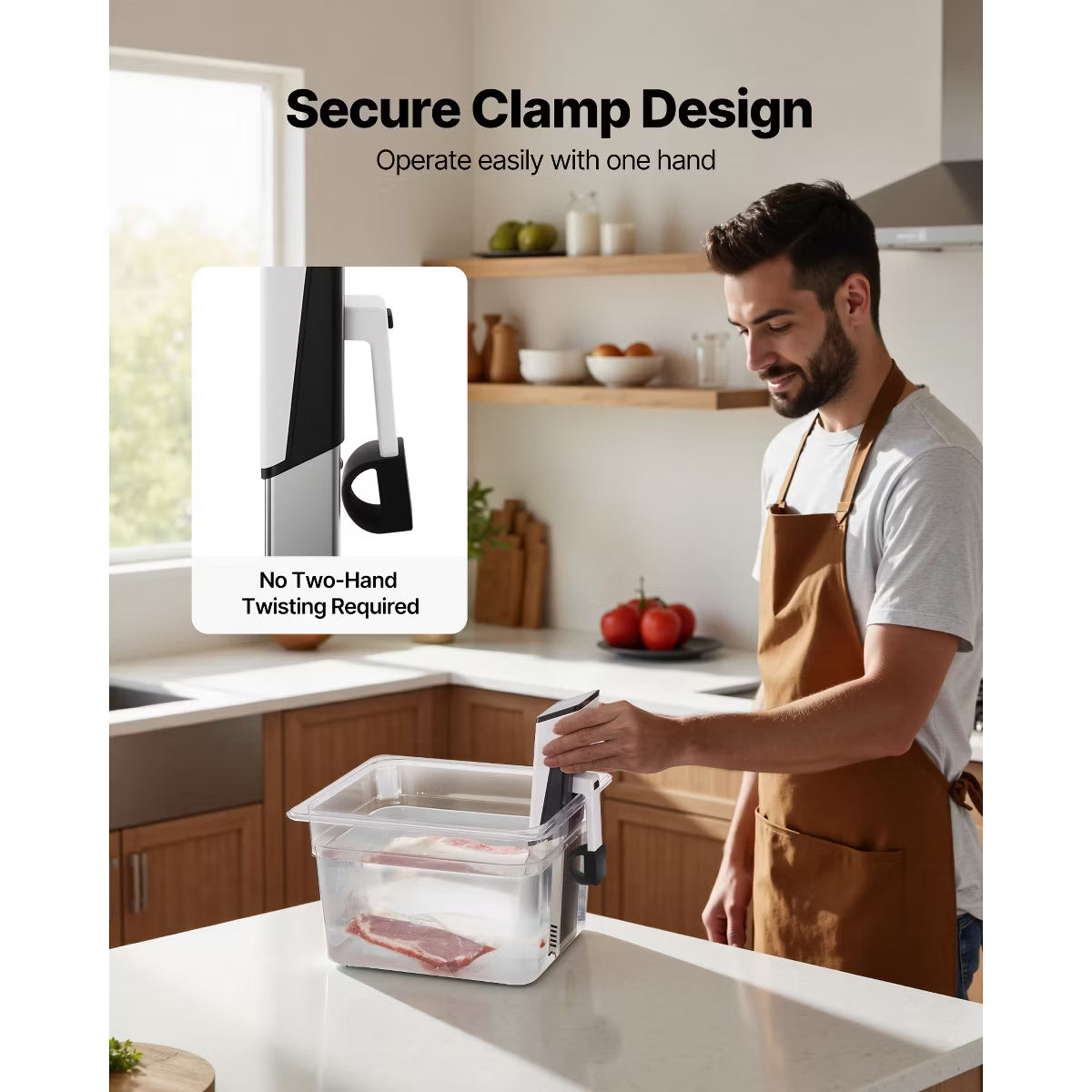 Sous Vide Cooker – Precision Cooker, 850W Sous-Vide Cooking Machine – Clear
