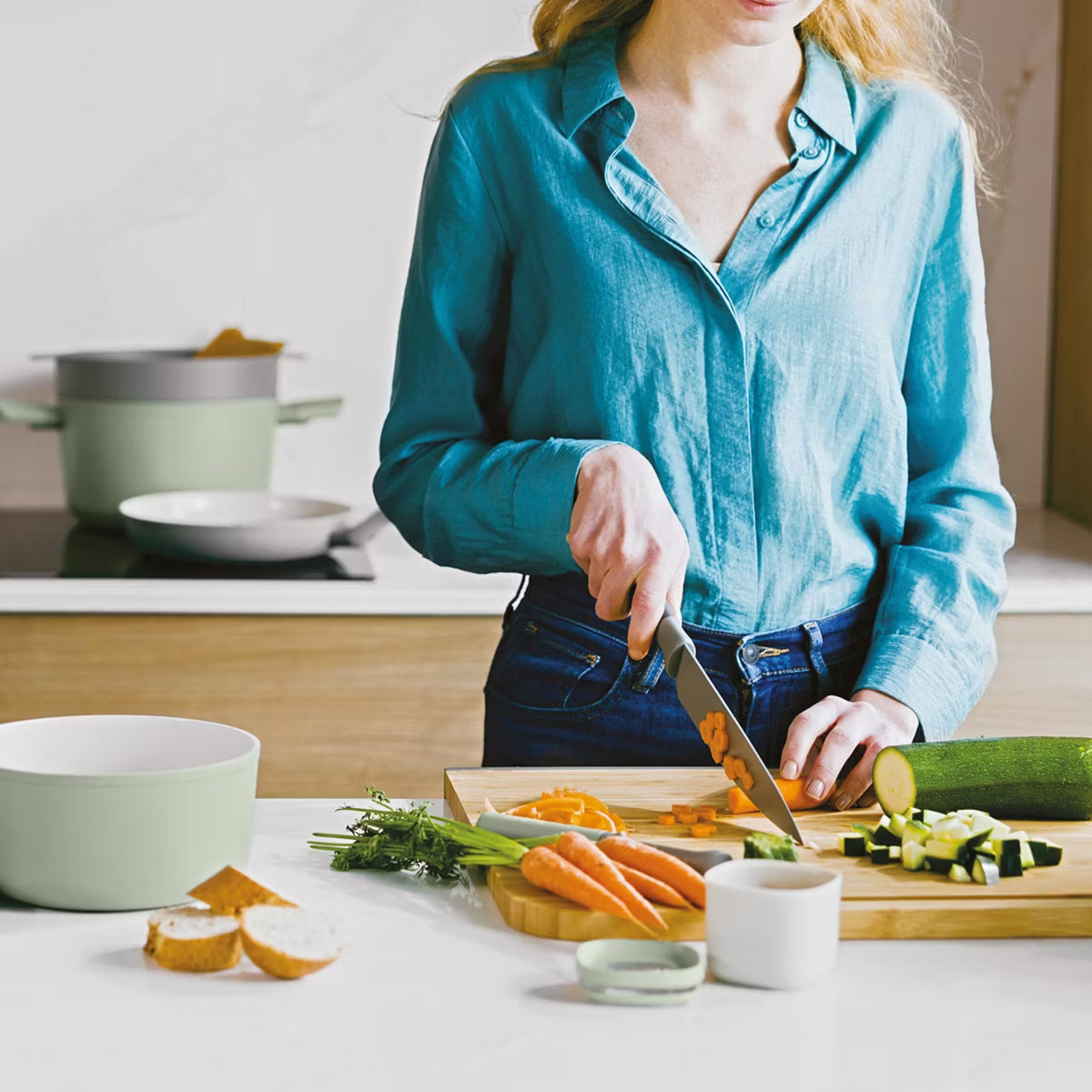 Non-stick Stainless Steel Chef's Knife 7.5", Recycled Material