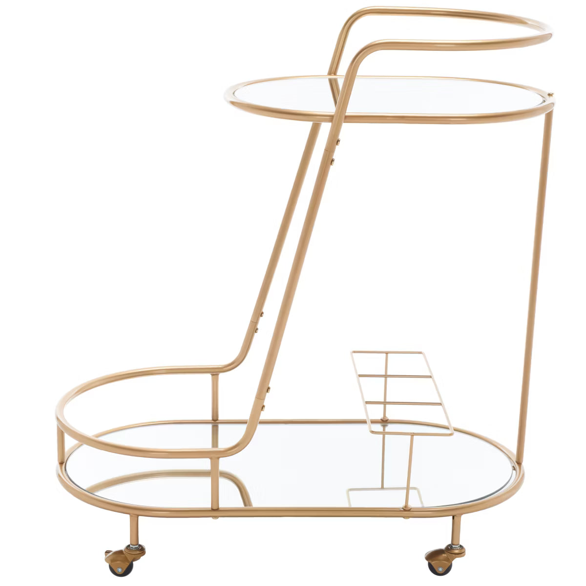 Bar Cart – Culinvaro Midas 2 Tier Oval Bar Cart - BCT8008A