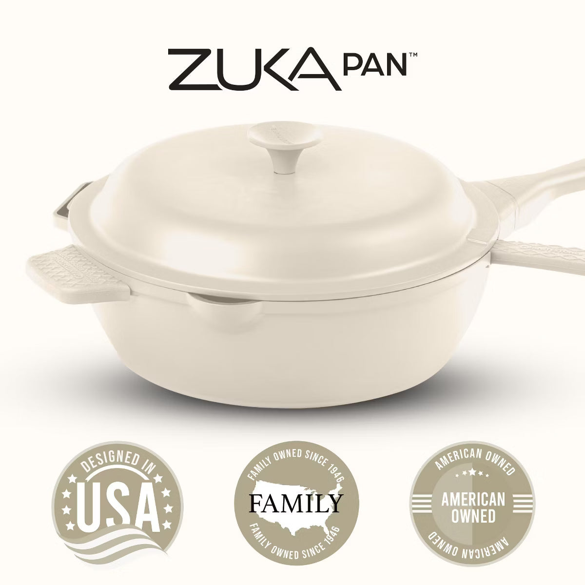 Frying Pan – Zuka Everyday Pan 8" Nonstick Multi – Cream