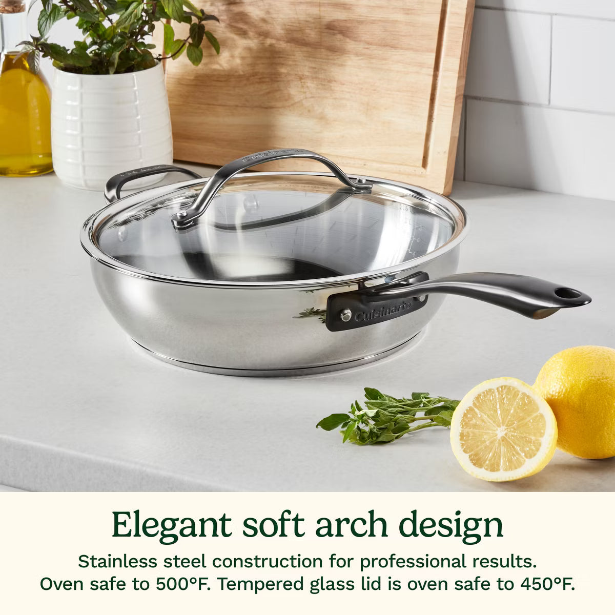 Saute Pan – Radiant Pro 3.5qt Saute Pan with Lid – Silver