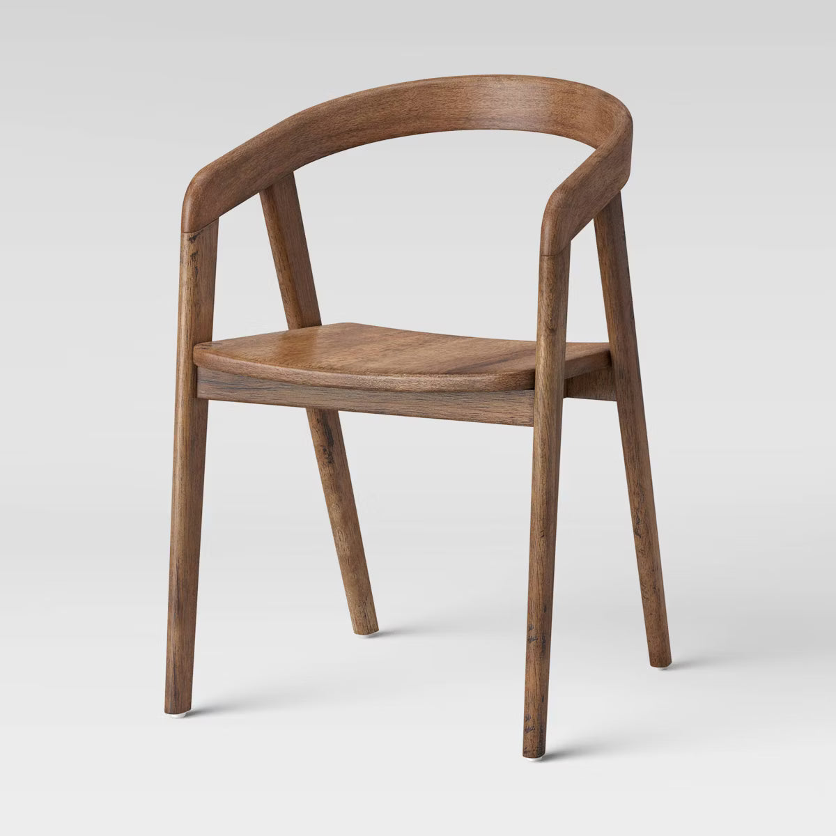 Lana Curved Back Dining Chair Brown