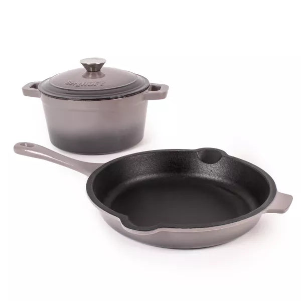 Cookware Set – Neo 3Pc Cast Iron Cookware Set – Oyster