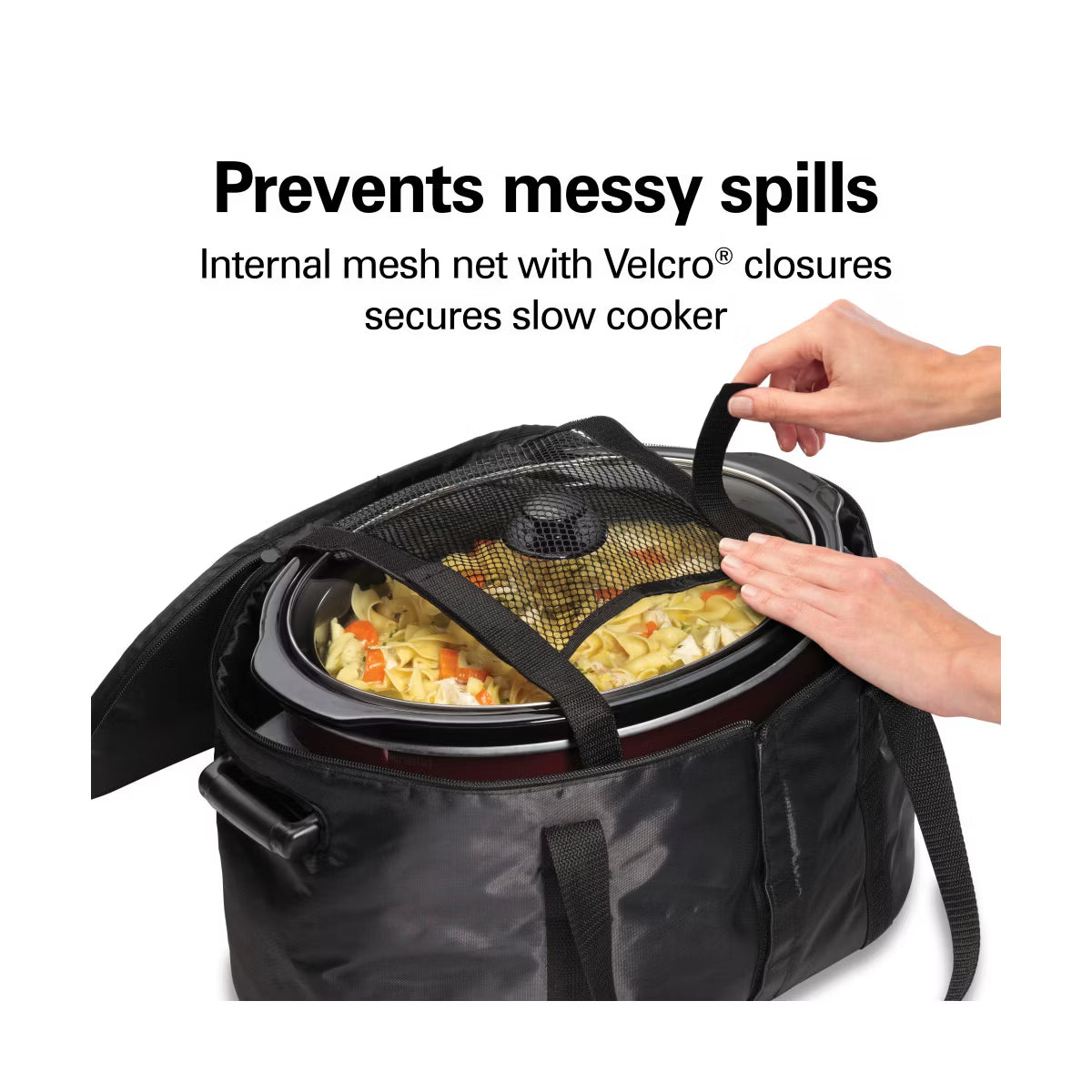 Insulated Bag – Slow Cooker Travel Case 33002: Insulated Carrying Bag – Black