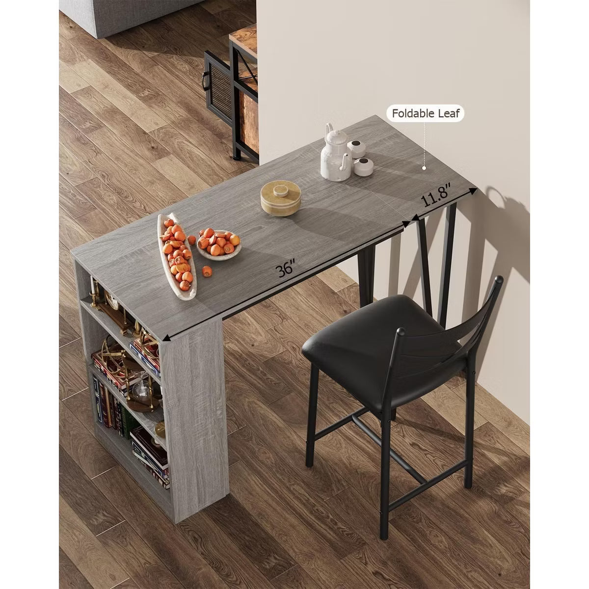 Bar Table – Culinvaro 3 Piece Bar Table Set for 2, Bar Table and Chairs Set