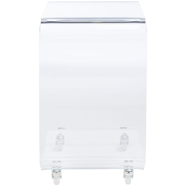 Bar Cart – Culinvaro Rollins Acrylic Bar Cart