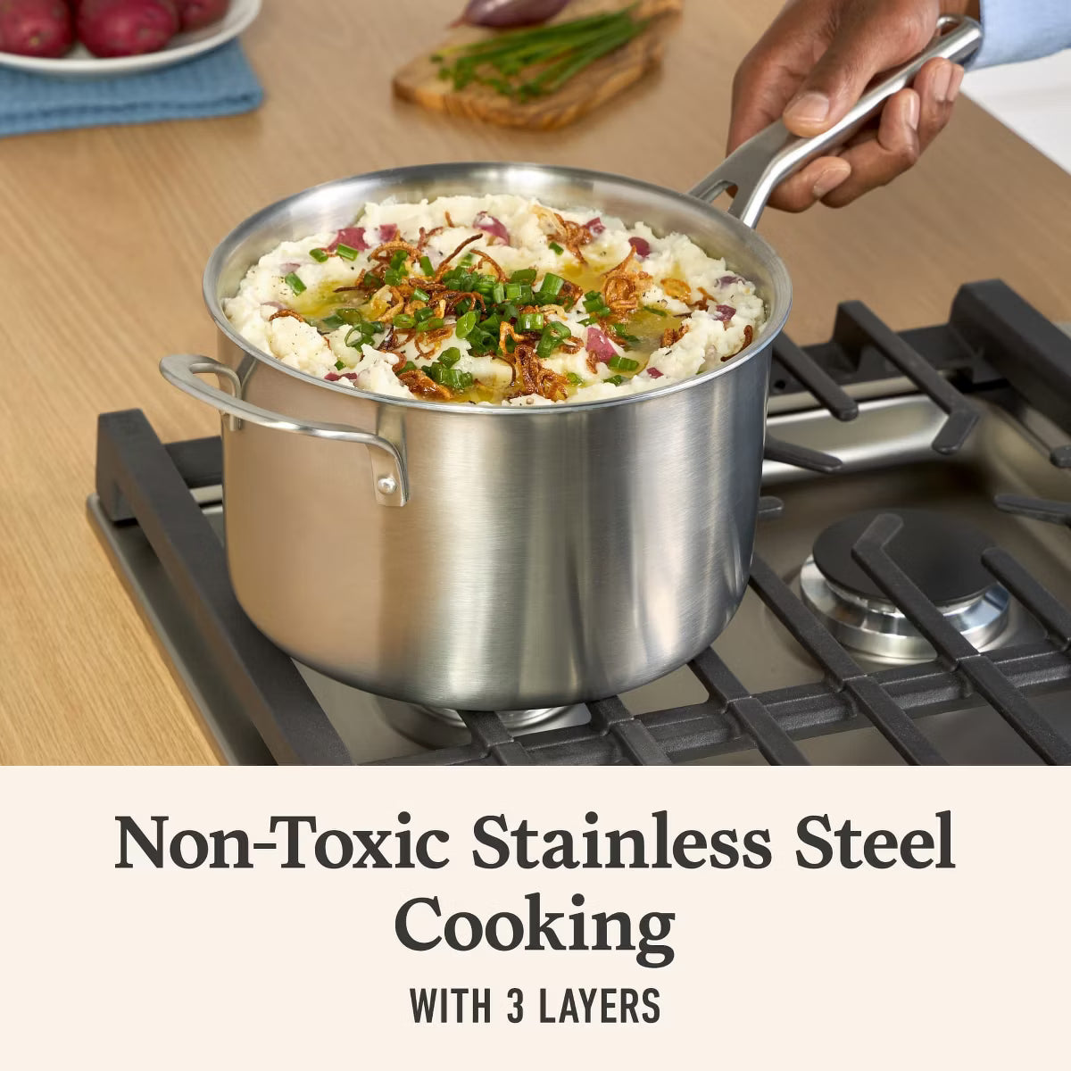 Saute Pan – 3qt Saute Pan with Lid – 4.5Qt